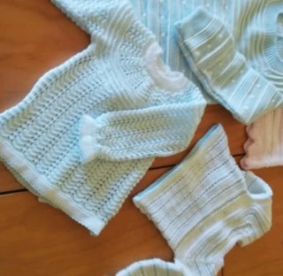 Conjunto Ropa Bebé Tejido