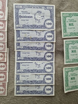 Lote 24 Billetes Juego El Banco Un,dos tres