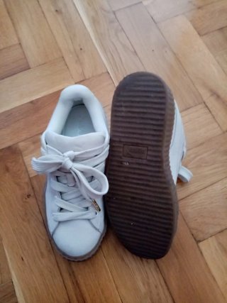 Puma Beige/Blanco Zapatillas Mujer