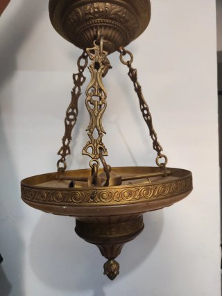 Lámpara colgante antigua dorada