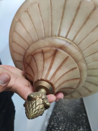 Lámpara colgante antigua dorada