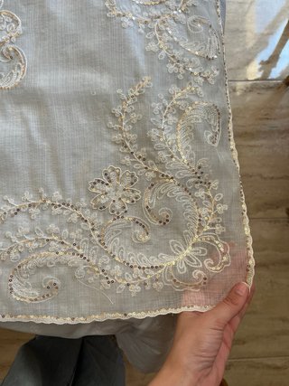 Manteletas falleras crema y cobre