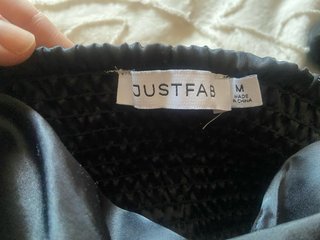 Blusa satén JustFab talla M