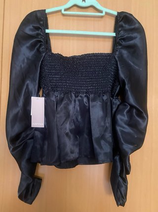 Blusa satén JustFab talla M