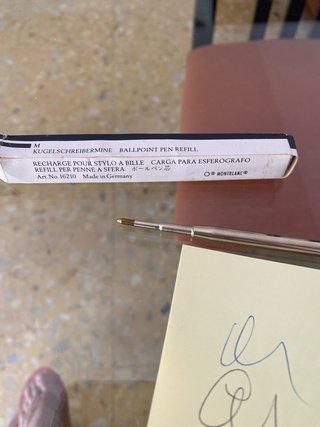 2 Recambios Bolígrafo Mont Blanc Punta M