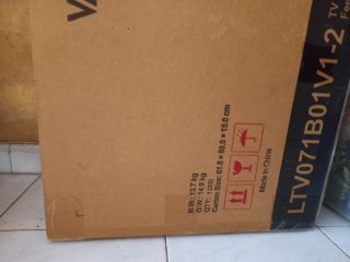Mueble TV VASAGLE Madera Rústico Negro