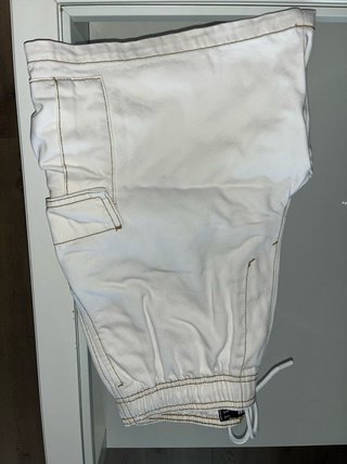 Pantalones cargo blancos hombre