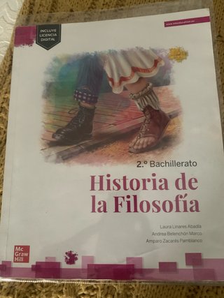 Historia de la filosofía, 2 Bachillerato