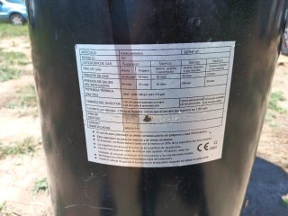 Estufa de Gas Exterior Negra