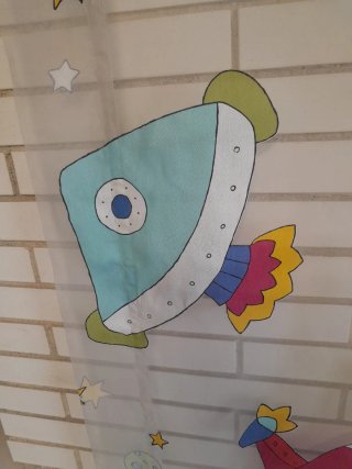 Estor infantil cohetes y naves espaciales