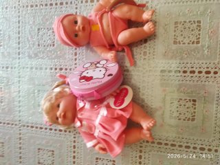 2 Muñecas Bebé Rosas