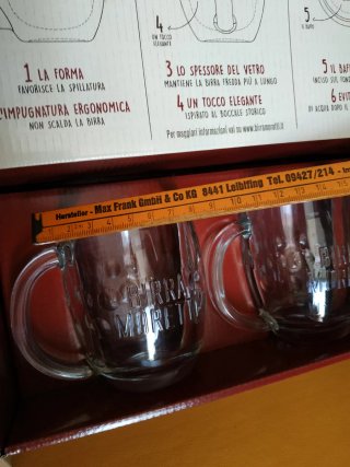 Boccali birra moretti nuovi mai usati