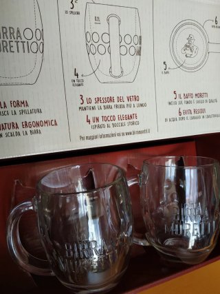 Boccali birra moretti nuovi mai usati