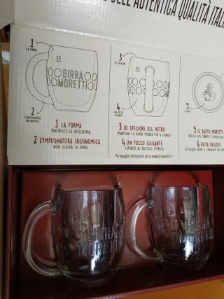 Boccali birra moretti nuovi mai usati