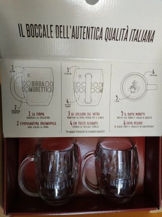 Boccali birra moretti nuovi mai usati