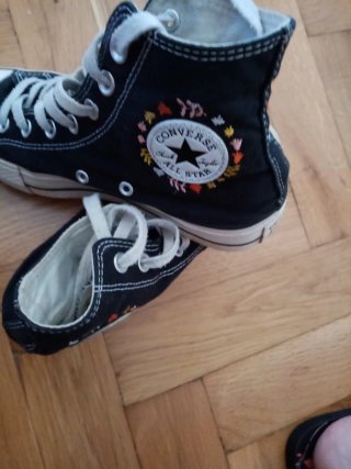Converse All Star Hi Negras Talla 38