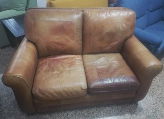 Sofá vintage exclusivo PIEL AUTÉNTICA