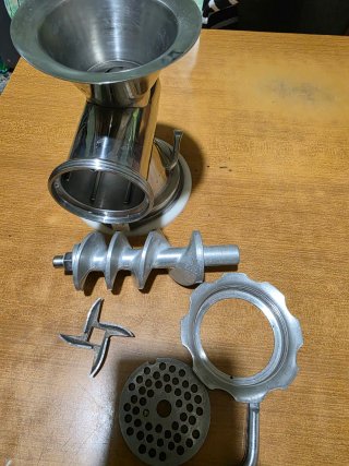 Tritacarne manuale acciaio inox