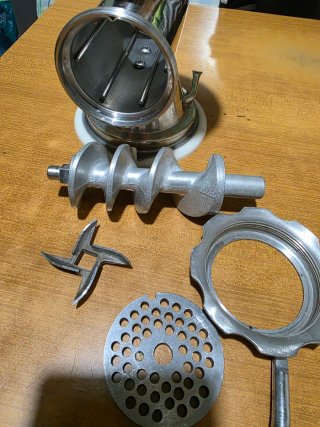 Tritacarne manuale acciaio inox