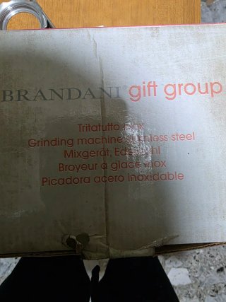 Tritacarne manuale acciaio inox