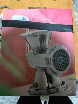Tritacarne manuale acciaio inox