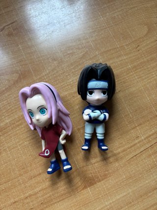 Muñecos Naruto Sakura y Sasuke