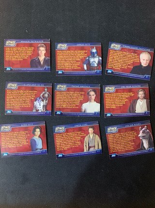 Lotto 79 Carte Topps Star Wars