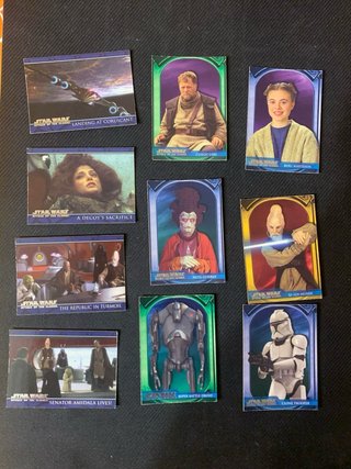 Lotto 79 Carte Topps Star Wars