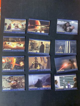 Lotto 79 Carte Topps Star Wars