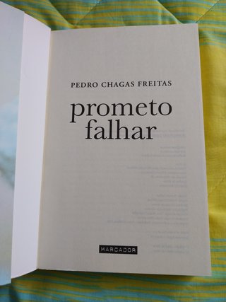 Prometo falhar de Pedro Chagas Freitas