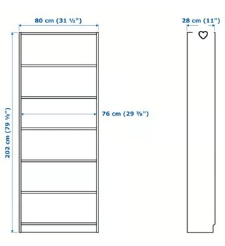 Estantería Billy Ikea marrón sin abrir
