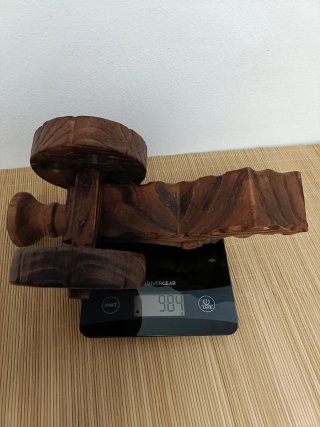 Antiguo Cañón de Madera Maciza