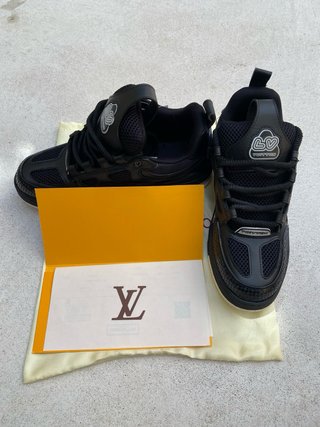 Louis Vuitton Skate Zapatillas Negras Blancas