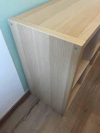 Estantería Ikea efecto roble