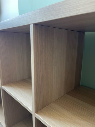Estantería Ikea efecto roble