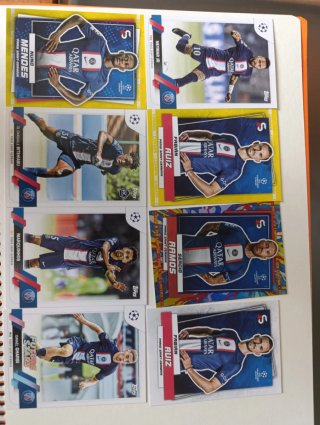 Lote cromos Paris Saint-Germain Champions League
