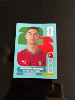 3 Cromos Panini Mundial Cristiano, Mbappé, Viniciu