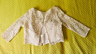 Crop Top de Encaje estilo Corsé con botones