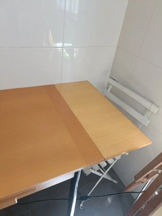 Mesa de cocina madera extensible.
