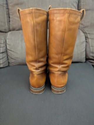 Botas de equitación piel, vintage pull-on