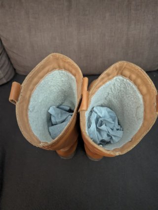 Botas de equitación piel, vintage pull-on