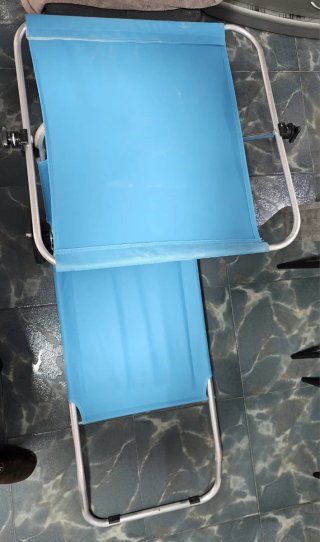 Hamaca de Playa Plegable Azul