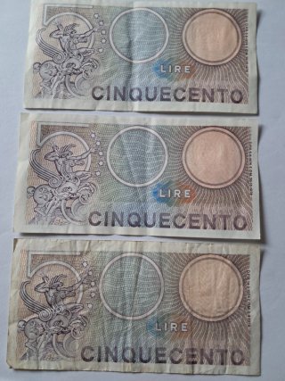 4 Banconote Lire 500 e 1000