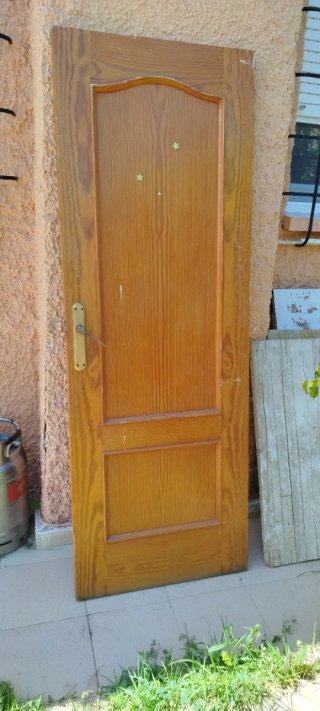 Puerta madera maciza 72x202
