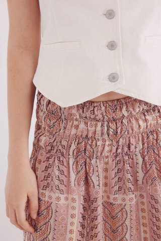 Falda larga gasa y lurex M