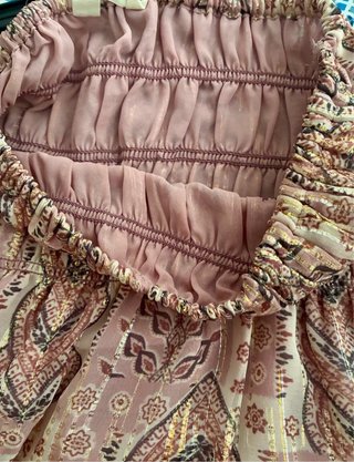 Falda larga gasa y lurex M