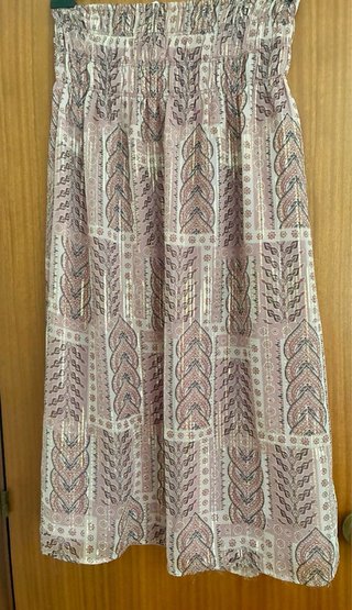 Falda larga gasa y lurex M