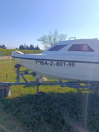 Barco CARMEN II con remolque y motor