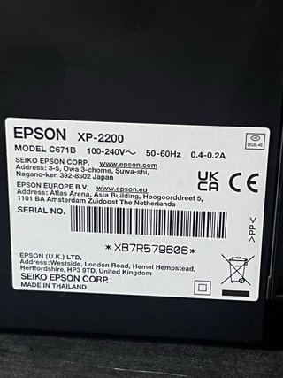 Impresora Epson XP-2200 Negra
