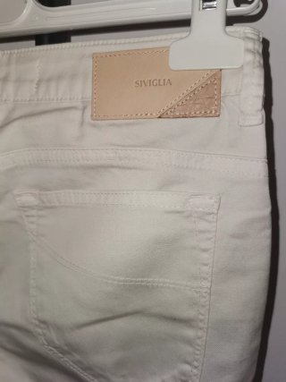 Pantaloni Siviglia donna beige tg 26 cartellino
